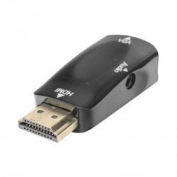Adaptador (Convertidor) HDMI a VGA  / HDMI Macho a VGA Hembra / Resolu