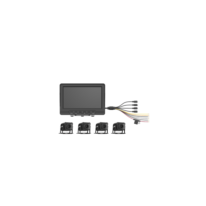 Sistema de Monitoreo Local / 4 Cámaras 1080p para Exterior (IP68) y Pa