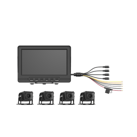 Sistema de Monitoreo Local / 4 Cámaras 1080p para Exterior (IP68) y Pa