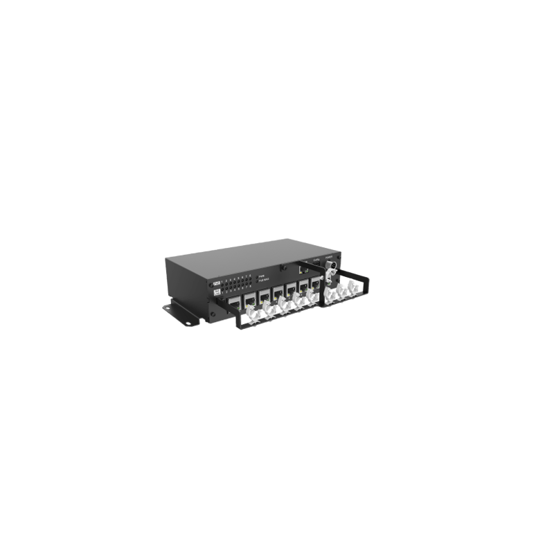 Switch PoE conexión RJ45 compatible con soluciones móviles.