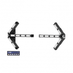 Flechas separadas directoras de tráfico LED de 28 Pulgadas en color ám