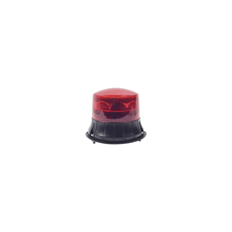 Burbuja LED giratoria color rojo, 9 LEDs, montaje permanente