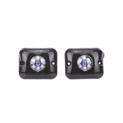 Estrobos Ocultos de 6 LED, Color ámbar / claro