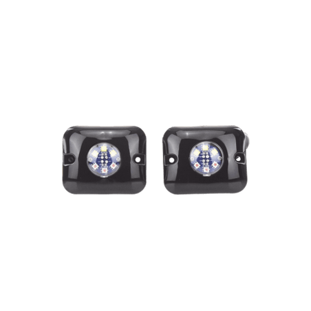 Estrobos Ocultos de 6 LED, Color ámbar / claro