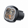 Estrobo Oculto, 6 LED, rojo/azul, SAE Clase I, Empotrable, lente trans