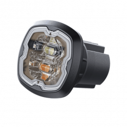 Estrobo Oculto, 6 LED, Claro, SAE Clase I, Empotrable, Lente Transpare