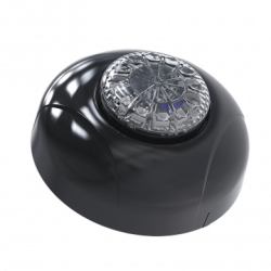Estrobo Oculto de 12 LED, Brida negra, 12 Vcd, Clara, Lente transparen