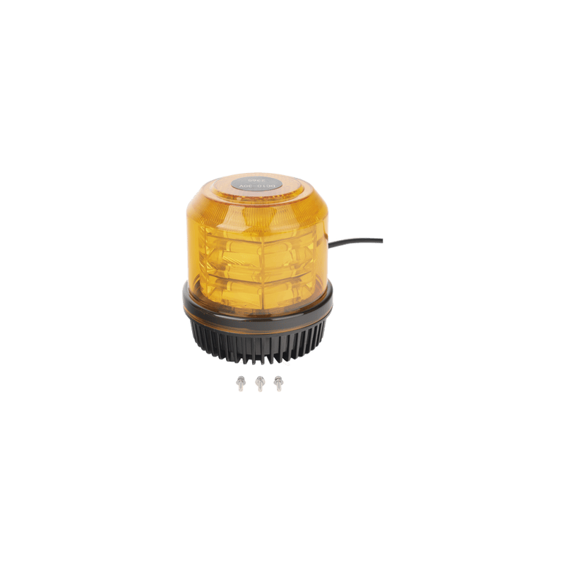 Burbuja brillante de 12 LEDs, color ambar, montaje fijo