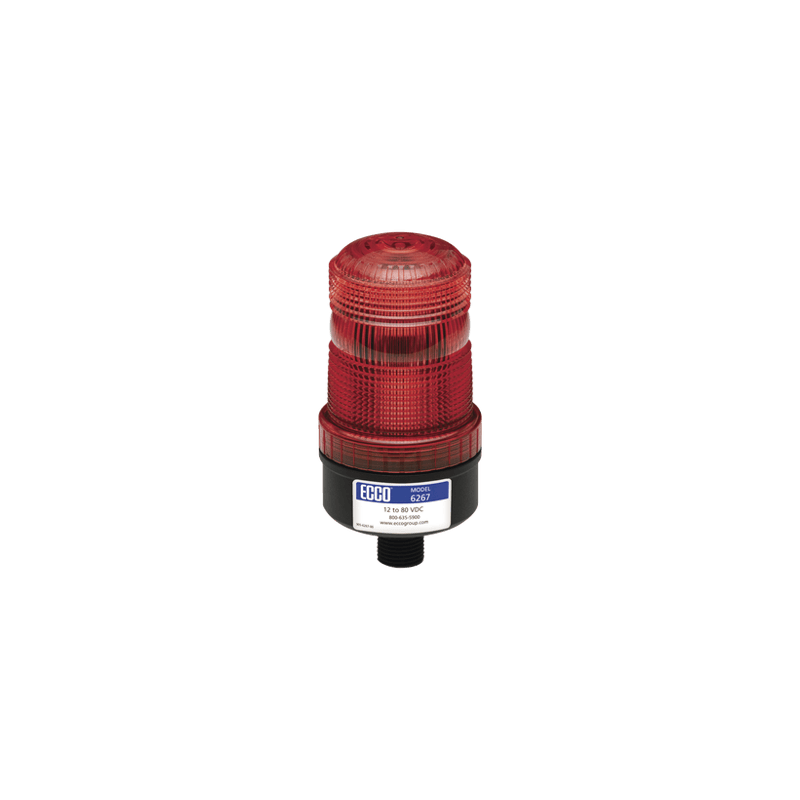 Mini baliza de LED color rojo montaje permanente SAE Clase III