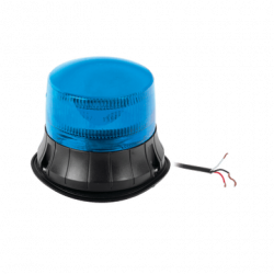 Burbuja LED giratoria color azul, 9 LEDs, montaje permanente