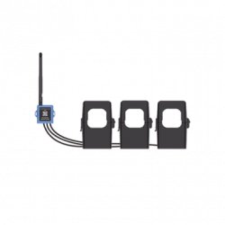 Medidor de corriente LoRaWAN para tres fases hasta 500 ampers