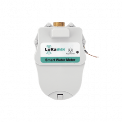 FLUJOMETRO DE AGUA  LORAWAN PARA TUBERIA DE 1/2 PULGADA CON VALVULA DE