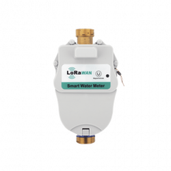 FLUJOMETRO DE AGUA  LORAWAN PARA TUBERIA DE 3/4 PULGADA CON VALVULA DE