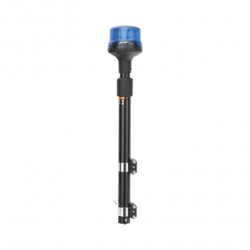 Luz Telescópica para Motocicletas, 8 LED, Azul, SAE Clase I