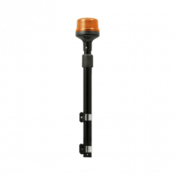 Luz Telescópica para Motocicletas, 8 LED, Ambar, SAE Clase I