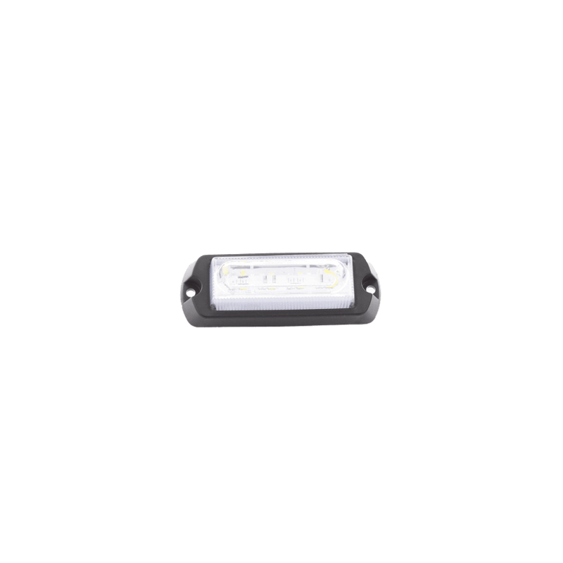 Luz Auxiliar Ultra Brillante de 8 LED, color Ámbar / Claro , con mica