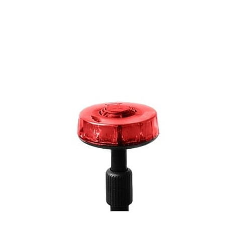 Luz telescópica trasera roja con mástil de 3 secciones, 15 LEDs en tec