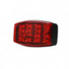 Luz Frontal Ultra Brillante para motocicleta, color rojo