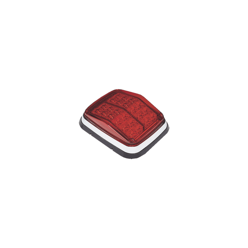 Luz de advertencia de 8 X 6, Color Rojo, SAE,  IP67, Ideal para Ambula