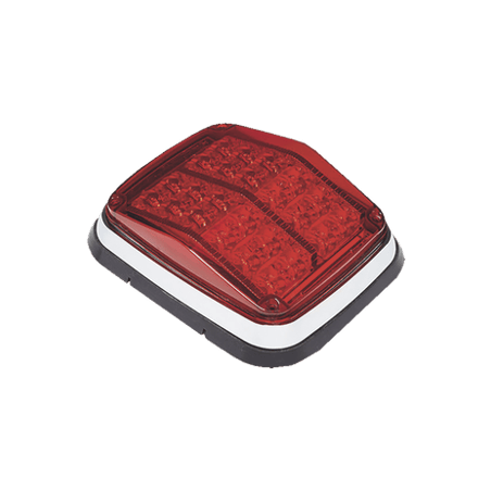 Luz de advertencia de 8 X 6, Color Rojo, SAE,  IP67, Ideal para Ambula