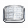 Luz de advertencia de 8 X 6, Color Rojo / Claro, SAE,  IP67, Ideal par