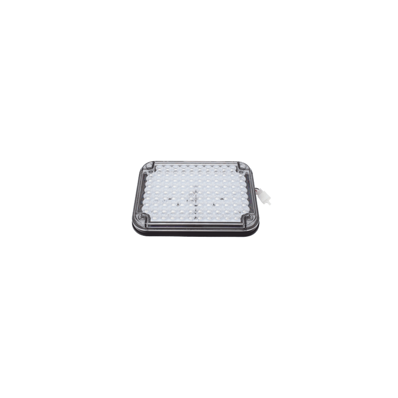Luz de Advertencia de 9X7, Bicolor Rojo/Claro, Ideal para Ambulancias