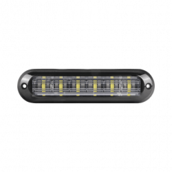 Luz Auxiliar Ultra Brillante  IP67 de 6 LEDs, Color Rojo/Claro, con mi