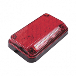 Luz de Advertencia de 7X4, Color Rojo, Con Luz de Trabajo, Ideal para