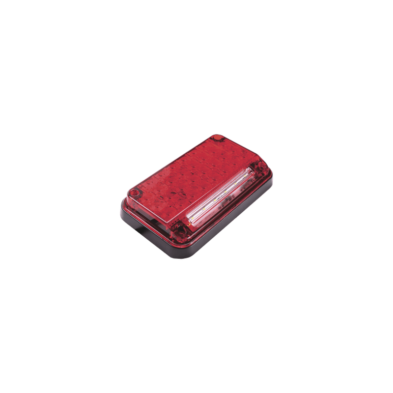 Luz de Advertencia de 7X4, Color Rojo, Con Luz de Trabajo, Ideal para