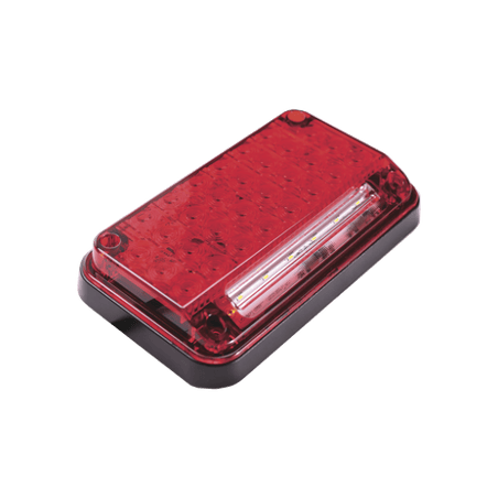 Luz de Advertencia de 7X4, Color Rojo, Con Luz de Trabajo, Ideal para