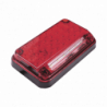 Luz de Advertencia de 7X4, Color Rojo, Con Luz de Trabajo, Ideal para