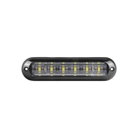Luz Auxiliar Ultra Brillante  IP67 de 6 LEDs, Color Rojo/Azul, con mic
