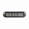 Luz Auxiliar Ultra Brillante  IP67 de 6 LEDs, Color Rojo/Azul, con mic