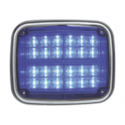 Luz de advertencia de 8 X 6, Color Azul, SAE,  IP67, Ideal para Ambula