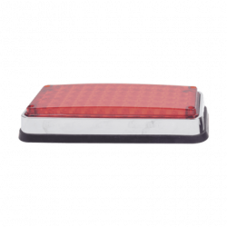 Luz de Advertencia de 7X3, Color Rojo, Ideal para Ambulancias