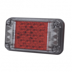 Luz de Advertencia de 7X4, Color Rojo, Con Luces de Trabajo, Ideal par