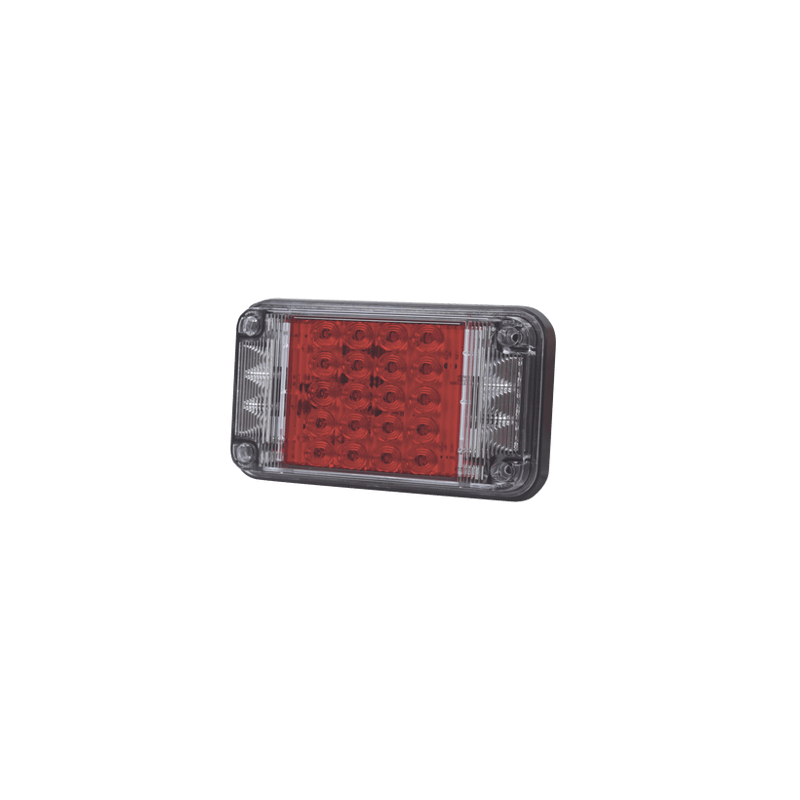 Luz de Advertencia de 7X4, Color Rojo, Con Luces de Trabajo, Ideal par