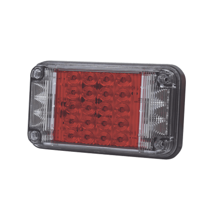 Luz de Advertencia de 7X4, Color Rojo, Con Luces de Trabajo, Ideal par