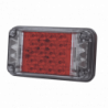 Luz de Advertencia de 7X4, Color Rojo, Con Luces de Trabajo, Ideal par
