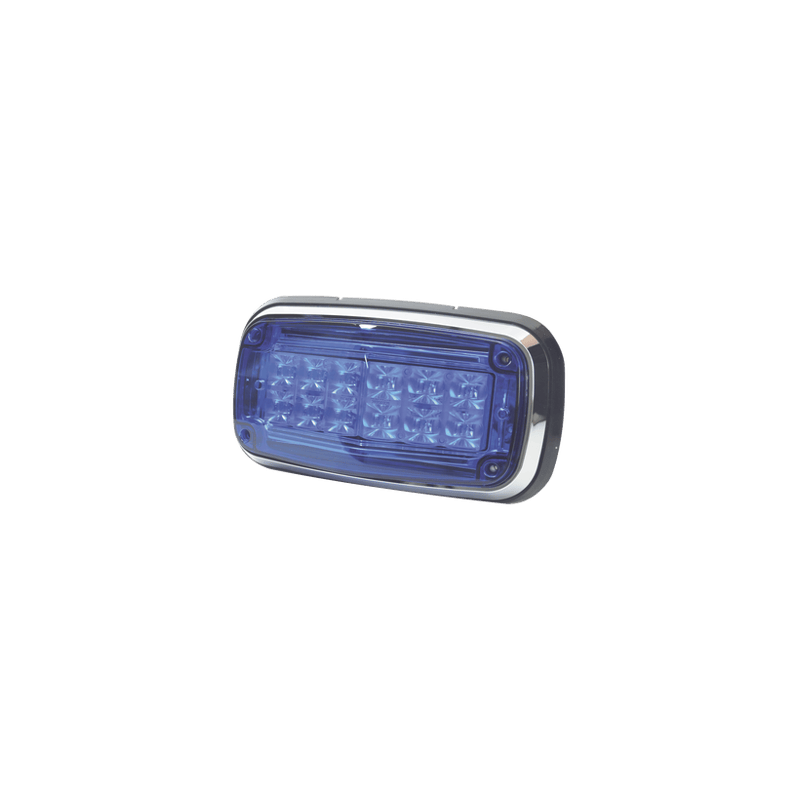 Luz de advertencia 8 X 4, Color Azul, IP67, SAE, Ideal para Ambulancia
