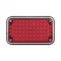 Luz de Advertencia de 6X4, Color Rojo, Ideal para Ambulancias