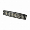 Luz Auxiliar de 6 LED, ámbar, SAE Clase I, lente transparente