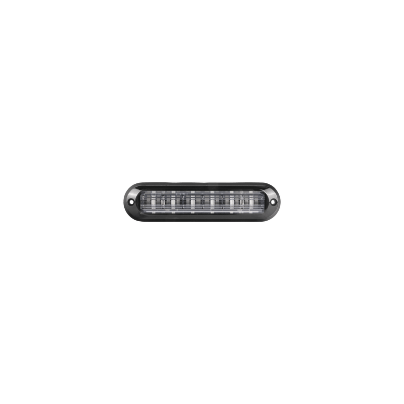 Luz Auxiliar Ultra Brillante  IP67 de 6 LEDs, Color Rojo, con mica tra
