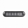 Luz Auxiliar Ultra Brillante  IP67 de 6 LEDs, Color Rojo, con mica tra
