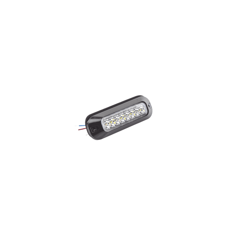 Luz Auxiliar Serie X3744, 8 LEDs Ultra Brillantes, color rojo claro.