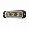 Luz Auxiliar de 3 LED, Azul, SAE, 12-24 Vcd, Lente transparente
