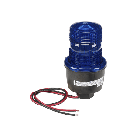 Luz de advertencia LED serie Streamline, 24 Vcd, montaje en tubo, azul