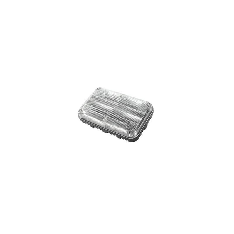Luz de advertencia Quadraflare LED, Flasher Integrado, Mica Transparen