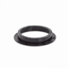 Brida de policarbonato, Color Negro, Accesorio para plafón Serie ED304