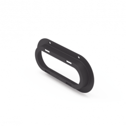 Brida de policarbonato, Color Negro, Accesorio para plafón Serie ED306